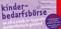 Kinderbedarfsbörse an der Waldorfschule 